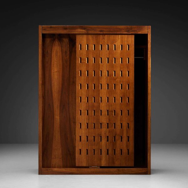 Giuseppe Rivadossi for Officina Rivadossi Bedroom Divider Wardrobe Walnut - Image 3