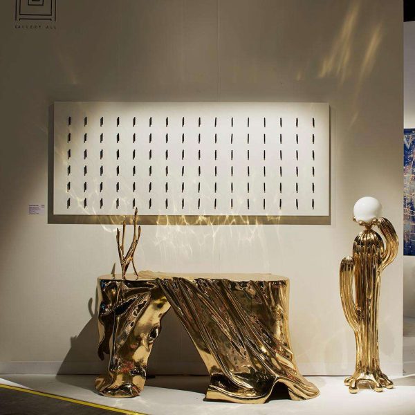 Saguaro No.2 Floor Lamp Polished Brass Gold by Zhipeng Tan - Image 5