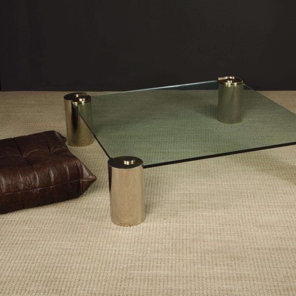 Monumental Sized Karl Springer 'Sculpture' Coffee Table, circa 1980s, Signed - Image 3