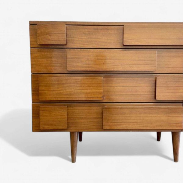 Gio Ponti for Singer & Sons Italian Mid-Century Modern Sculptural Dresser, Walnut - Image 6