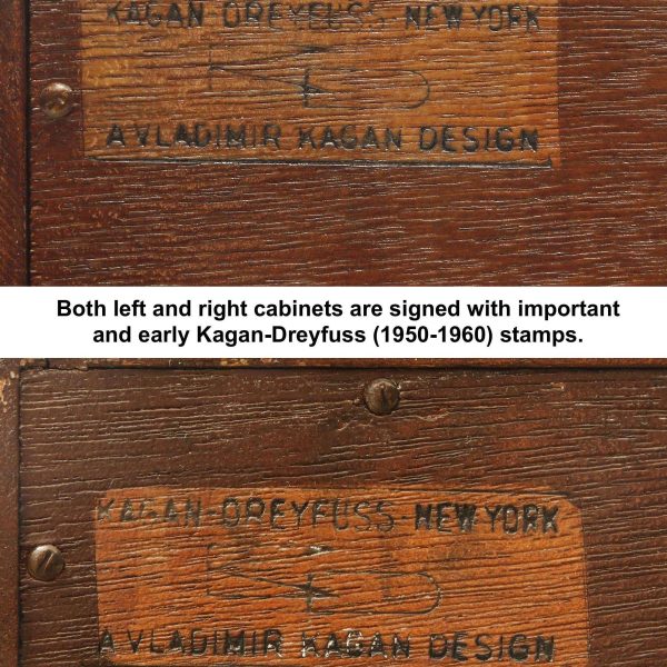 Important Double Dresser by Vladimir Kagan for Kagan-Dreyfuss, 1950s, Signed - Image 15