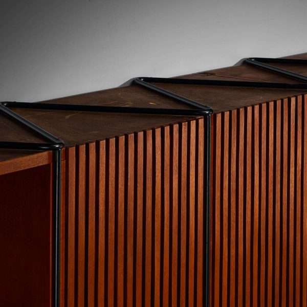 Taichiro Nakai for La Permanente Mobili Cantù Wall Cabinet in Teak - Image 10
