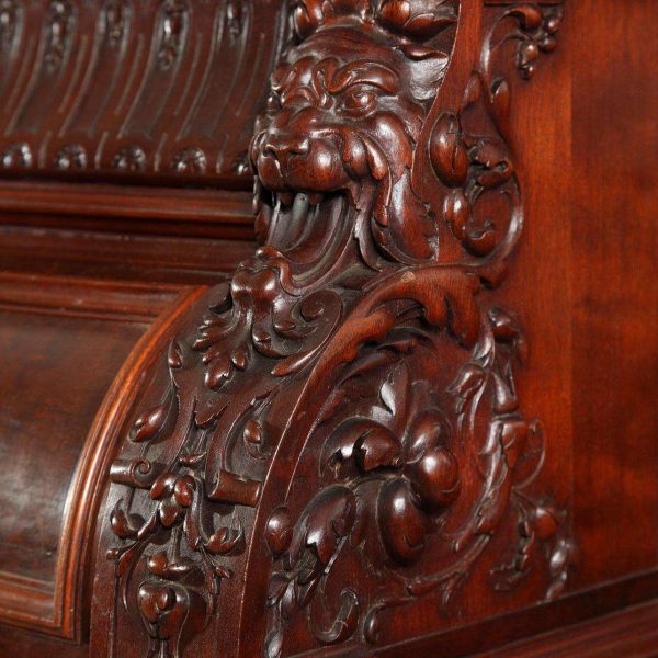 Exceptionel Bookcase Forming Desk by G. Grohé, France, Circa 1860 - Image 8