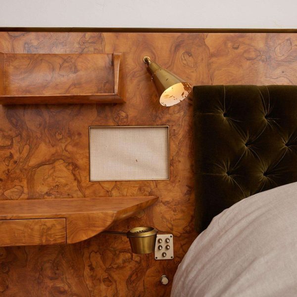 Gio Ponti Headboard and Bedframe with Attached Nightstands - Image 6