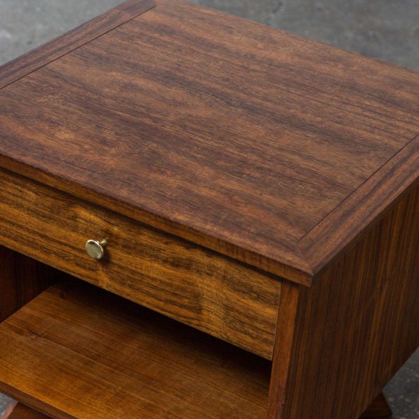 George Nakashima Origins Nightstands for Widdicomb, Walnut - Pair - Image 8