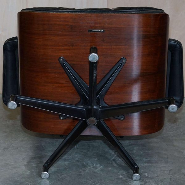 Restored 1960 Herman Miller No1 Hardwood Eames Lounge Armchair and Ottoman - Image 14
