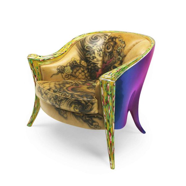 Opus Tattoo Armchair by Carlo Rampazzi - Image 2