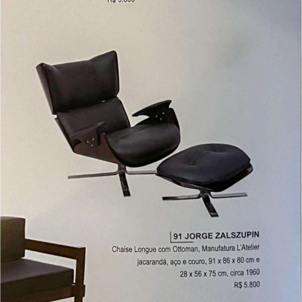 Brazilian Modern "Paulistana" Armchair with Ottoman by Jorge Zalszupin, c. 1959 - Image 9