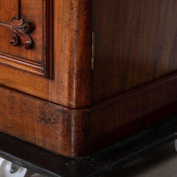 Monumental Early 19thC English Mahogany Glazed Library Bookcase - Image 15