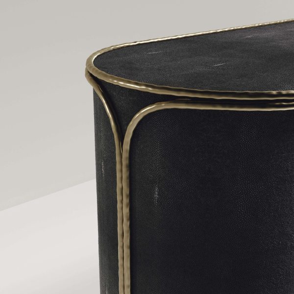 Shagreen Buffet with Bronze-Patina Brass Details by R&Y Augousti - Image 4