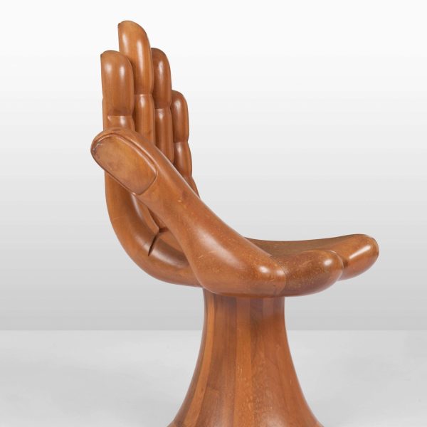 Pedro Friedeberg Iconic Wood Hand Chair, 1960s - Image 4