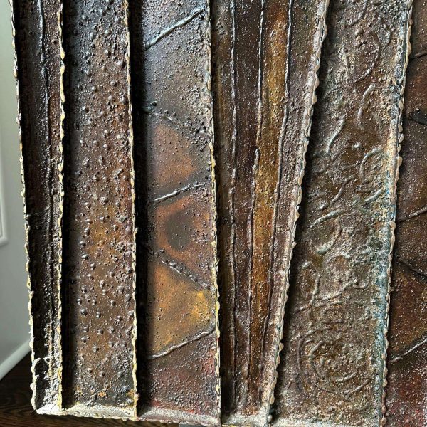 Deep Relief Steel Front Sideboard Cabinet PE-42 by Paul Evans - Image 16