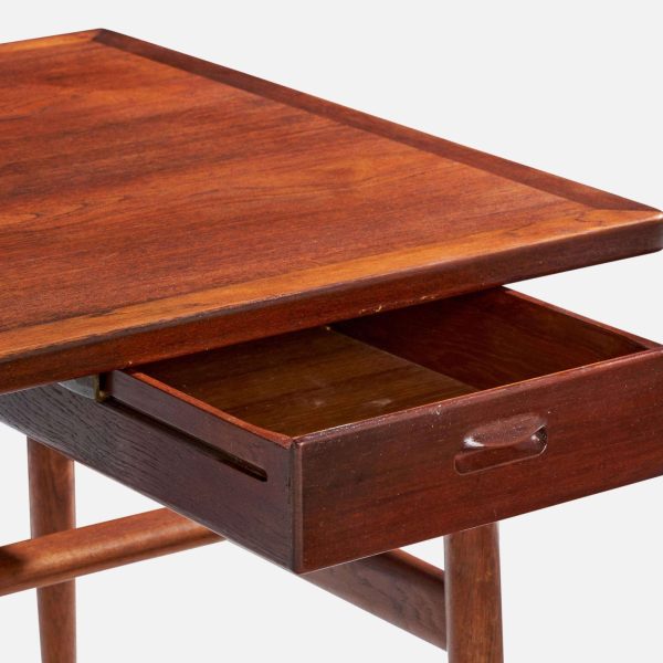 Hans Wegner Wishbone Desk, Oak, Teak, Denmark, 1950s - Image 13