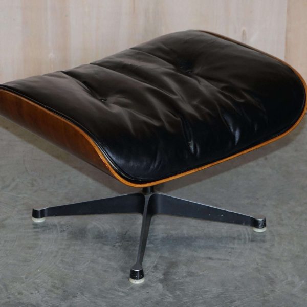 Restored 1960 Herman Miller No1 Hardwood Eames Lounge Armchair and Ottoman - Image 15