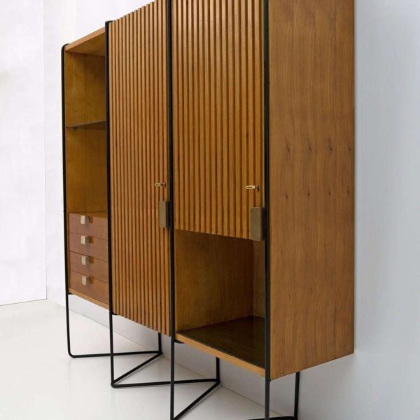 Taichiro Nakai Teak Wall Cabinet by Consorzio La Permanente Mobili, 1950s - Image 4