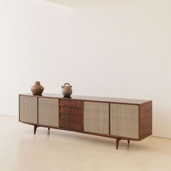 Credenza, Unknown, Caviuna and Cane, Carlo Hauner and Martin Eisler, c. 1955 - Image 2