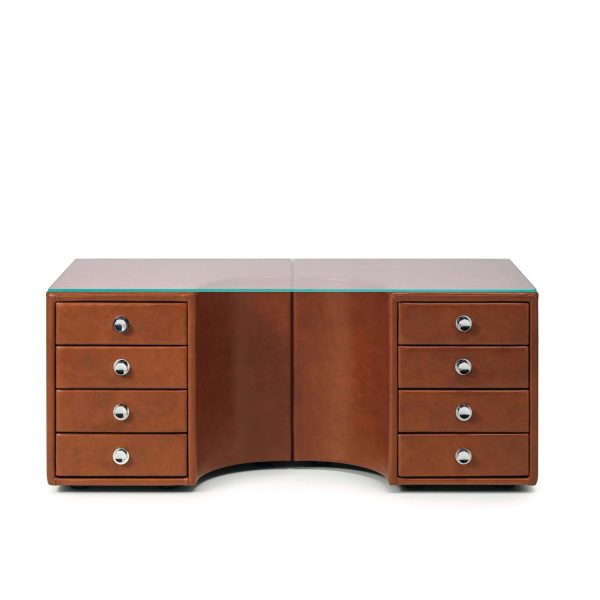 'Tucroma' Leather Bed and Nightstands by Guido Faleschini for i4Mariani, Italy - Image 5