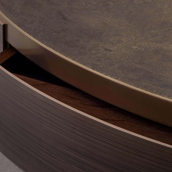 Otterburn Chess Table — Solid Hand-Patinated Brass and Walnut — Made in Britain - Image 5