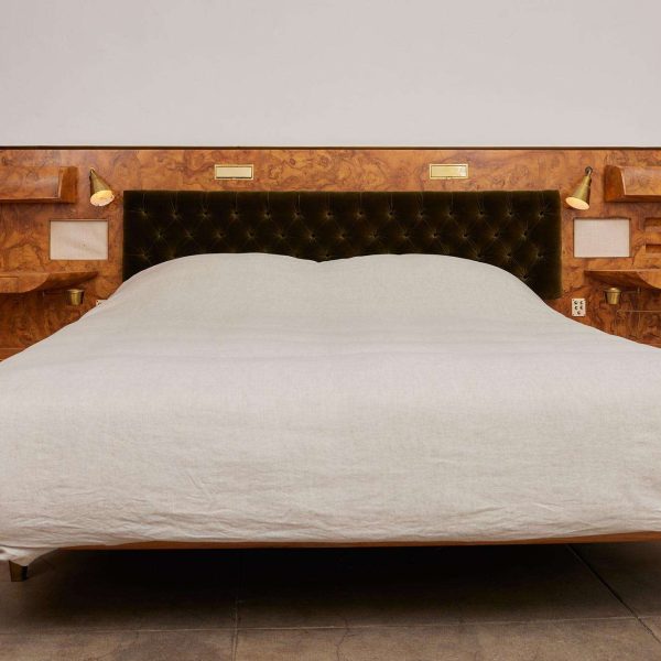 Gio Ponti Headboard and Bedframe with Attached Nightstands - Image 3