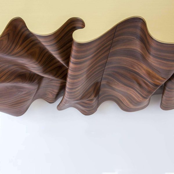 Una 'Articolo Indeterminativo' Wood and Brass Buffet - Image 3