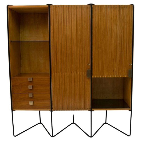 Taichiro Nakai Teak Wall Cabinet by Consorzio La Permanente Mobili, 1950s - Image 2