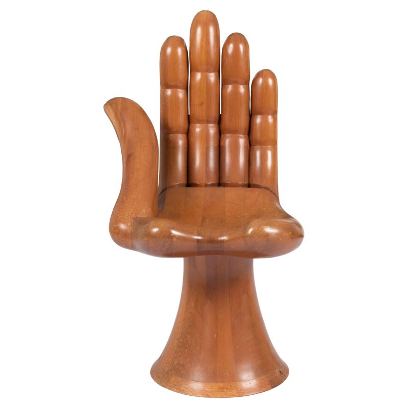 Pedro Friedeberg Iconic Wood Hand Chair, 1960s
