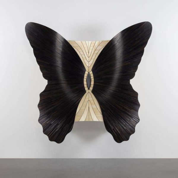 Jean-Luc Le Mounier, Large Papillon, Black Wings, Two-Door Cabinet, France, 2023 - Image 5