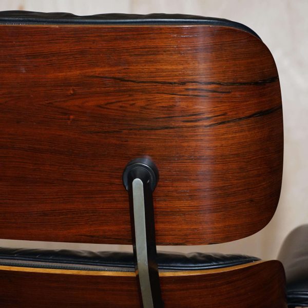 Restored 1960 Herman Miller No1 Hardwood Eames Lounge Armchair and Ottoman - Image 12