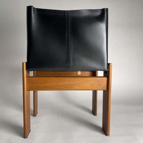 Set of 6 Monk Leather Chairs by Afra & Tobia Scarpa for Molteni, Italy 1974 - Image 2