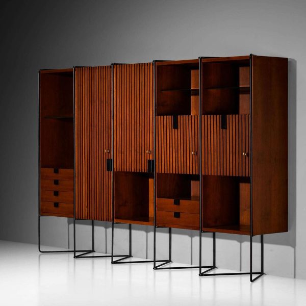 Taichiro Nakai for La Permanente Mobili Cantù Wall Cabinet in Teak - Image 2