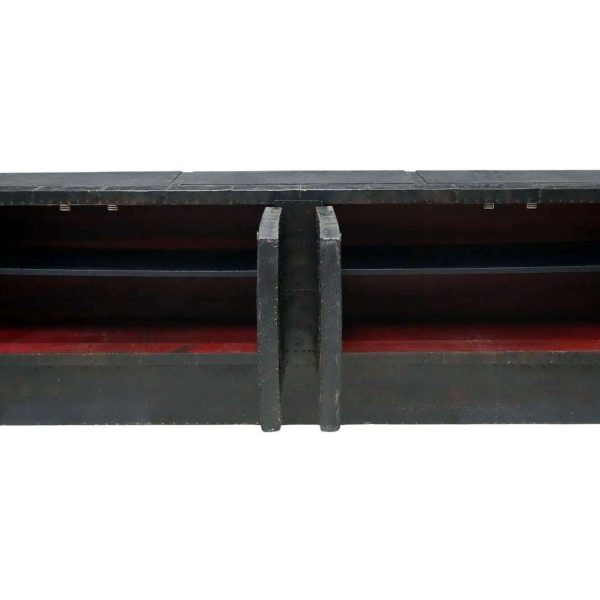 Deep Relief Steel Front Sideboard Cabinet PE-42 by Paul Evans - Image 4