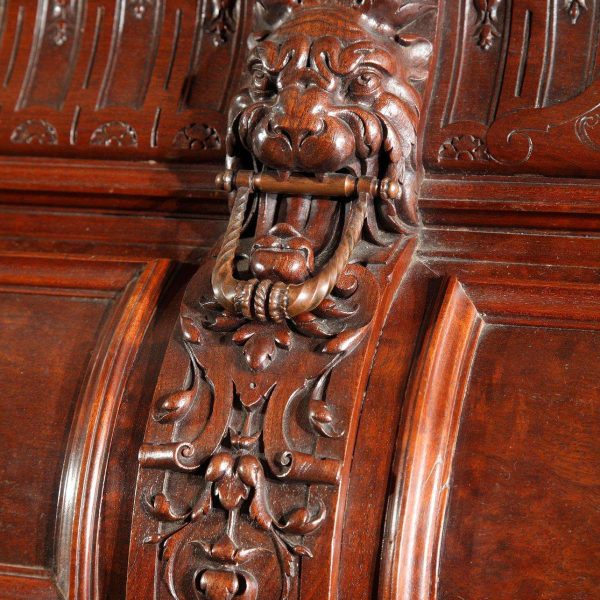 Exceptionel Bookcase Forming Desk by G. Grohé, France, Circa 1860 - Image 9