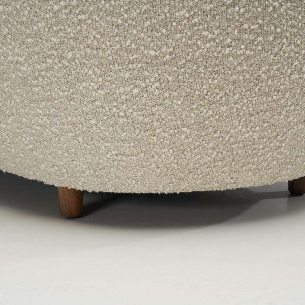 Danish Three-Seater Banana Sofa in Bouclé, 1940s - Image 13
