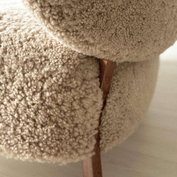 Rare Vintage Viggo Boesen Sofa in Shearling, Produced by Hos Wulff, Denmark 1930 - Image 6