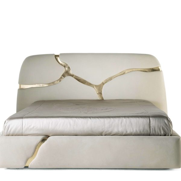 21st Century Elgon Bed in Leather by Roberto Cavalli Home Interiors - Image 4