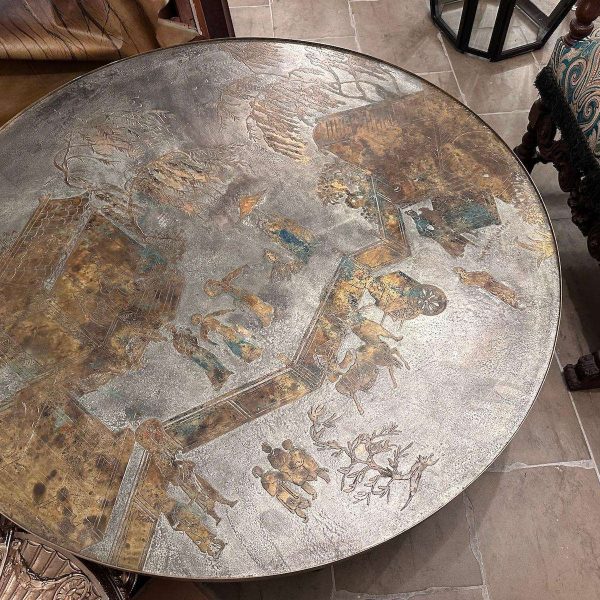 Large Round Coffee Table by LaVerne - Image 5