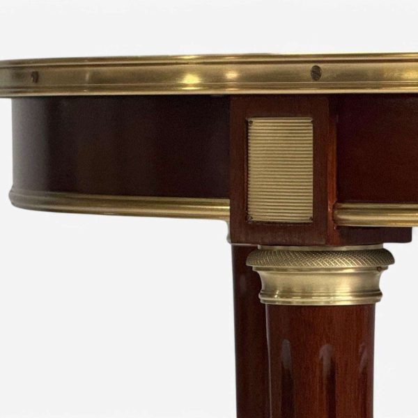 Maison Jansen Louis XVI Style Mahogany Bronze Dining Table, France, 1920s - Image 10