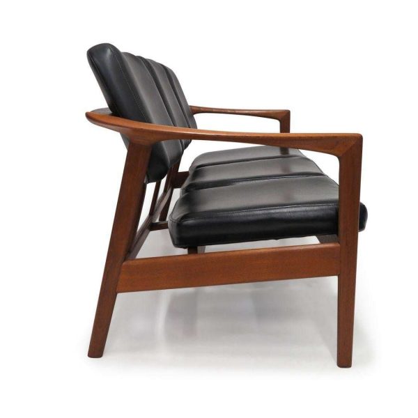 Folke Ohlsson Ascot Teak Frame Sofa in Black - Image 9