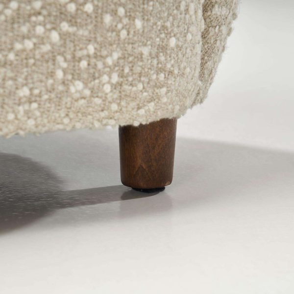 Danish Three-Seater Banana Sofa in Bouclé, 1940s - Image 14