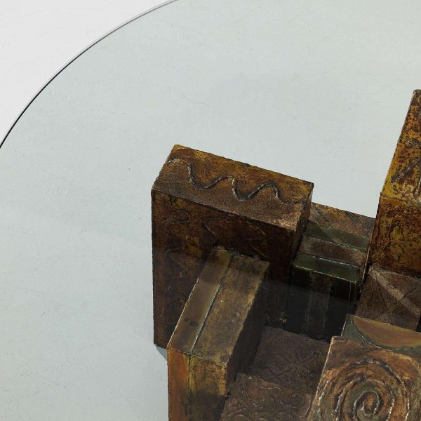 Paul Evans 'Skyline' Coffee Table in Welded and Patinated Steel - Image 6