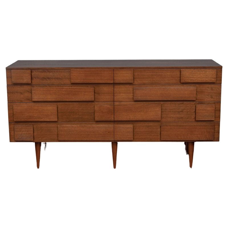 Gio Ponti Chest of Drawers Signed M. Singer and Sons Model 2161