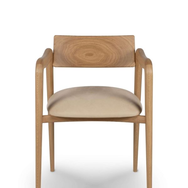 Modern Anjos Dining Chairs Set/6, Leather Oak, Handmade Portugal by Greenapple - Image 10
