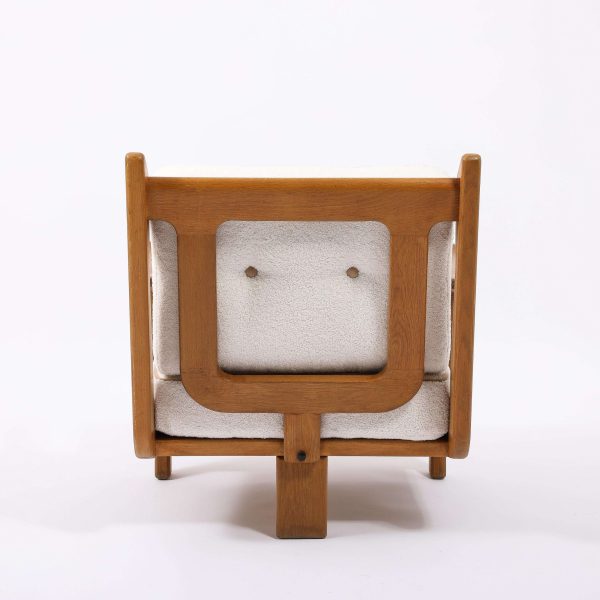 Guillerme & Chambron T Chair in Oak, France 1960's - Image 5