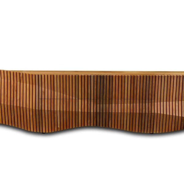 Nature Inspired Modern Organic Credenza Made from Sustainable River Rescued Wood - Image 6