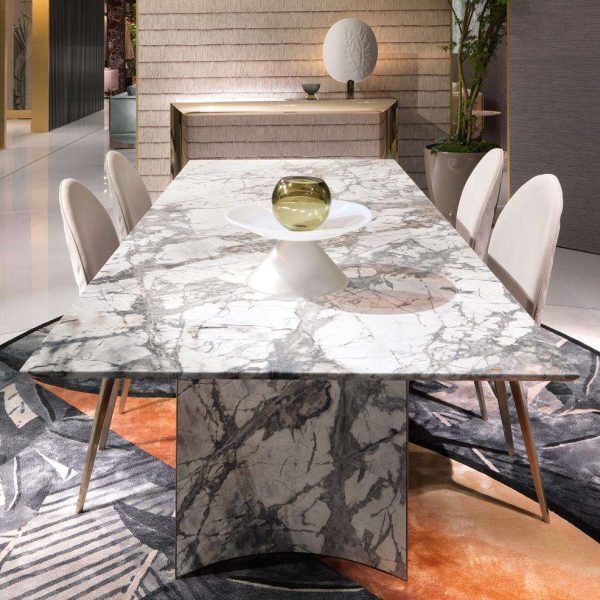 Visionnaire Kerwan Dining Table, Invisible Grey Marble by Alessandro La Spada - Image 3