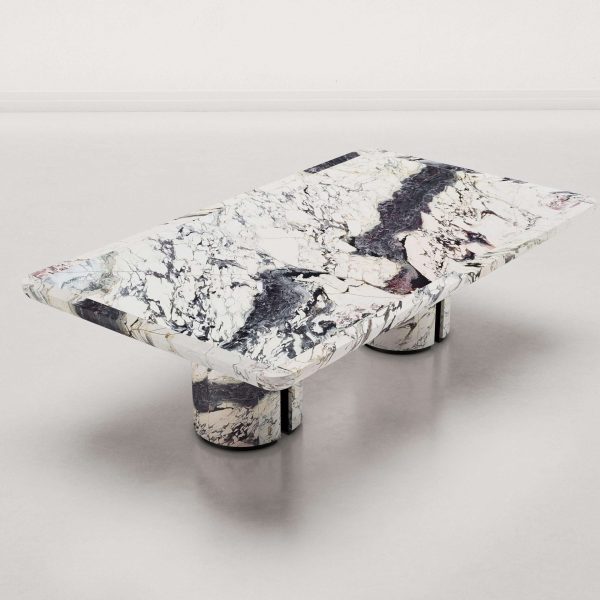 The Alberto Dining Table in Breccia Capraia Marble - Image 4