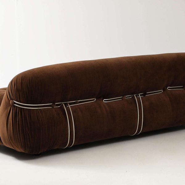 Afra and Tobia Scarpa 'Soriana' Three Seat Sofa for Cassina, Italy, 1969 - Image 6