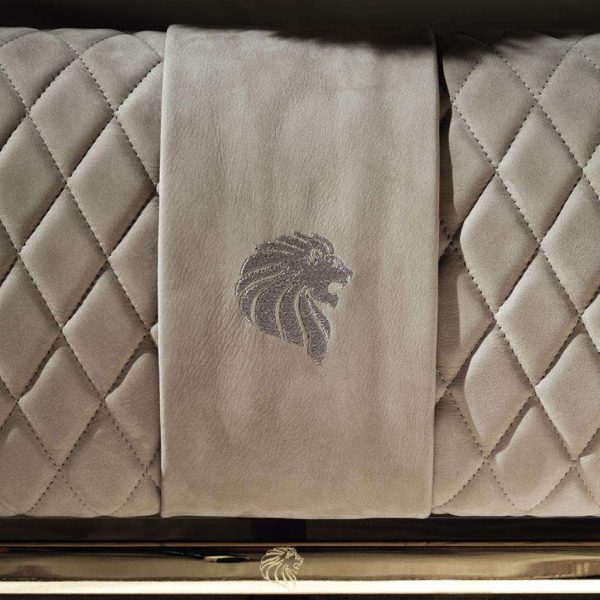 Giorgio infinity Upholstered King Size Bed Pleated Quilted Velvet Headboard - Image 5
