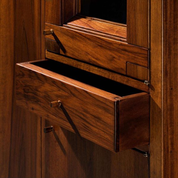 Giuseppe Rivadossi for Officina Rivadossi Bedroom Divider Wardrobe Walnut - Image 6