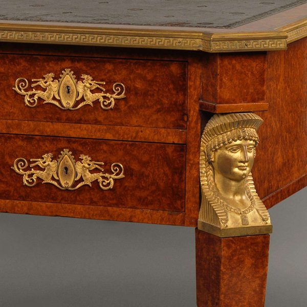 Empire Style Gilt-Bronze Mounted Bureau Plat by Maison Forest, circa 1900 - Image 3